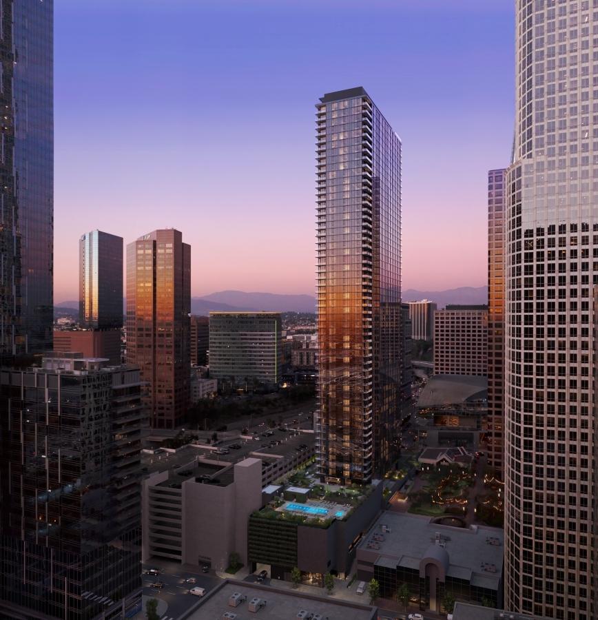 Brookfield's big apartment tower tops out in Downtown Los Angeles